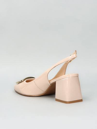 ELEGANT SLINGBACK HEELS - BEIGE