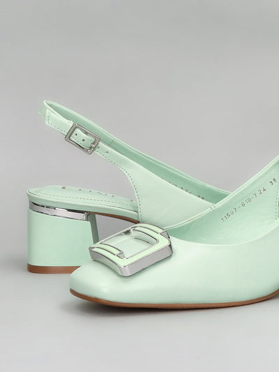 FASHION HEELS SLINGBACK - GREEN
