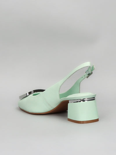 FASHION HEELS SLINGBACK - GREEN