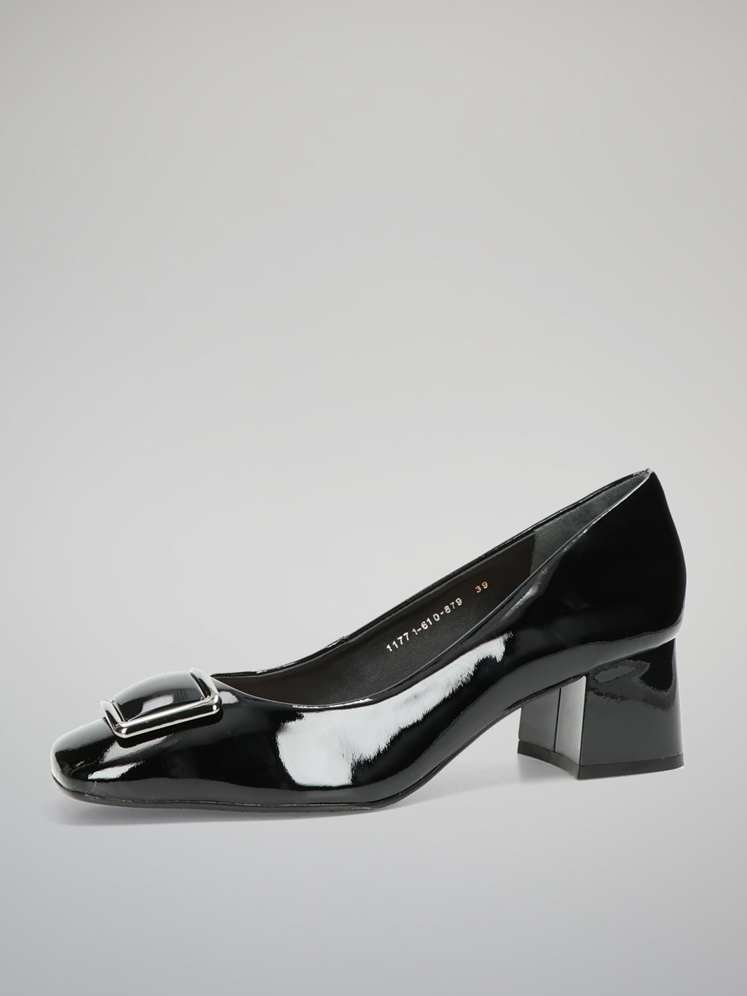 LEATHER HEELS - BLACK
