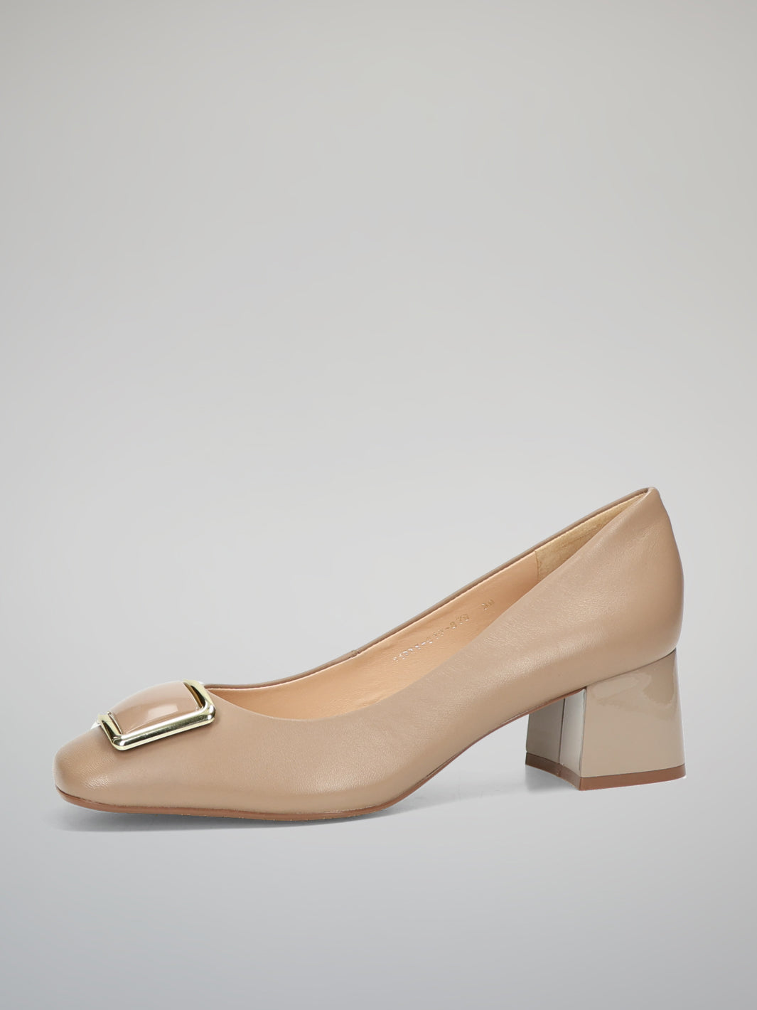 LEATHER HEELS - BEIGE