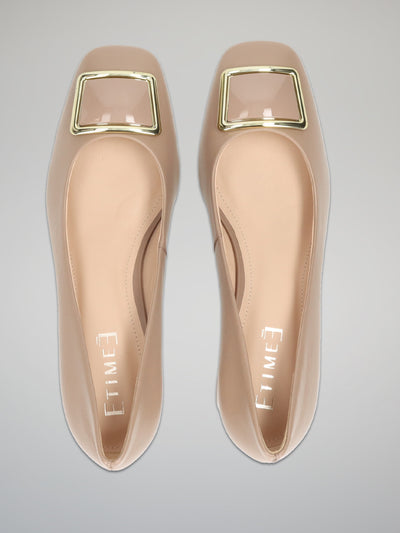 LEATHER HEELS - BEIGE