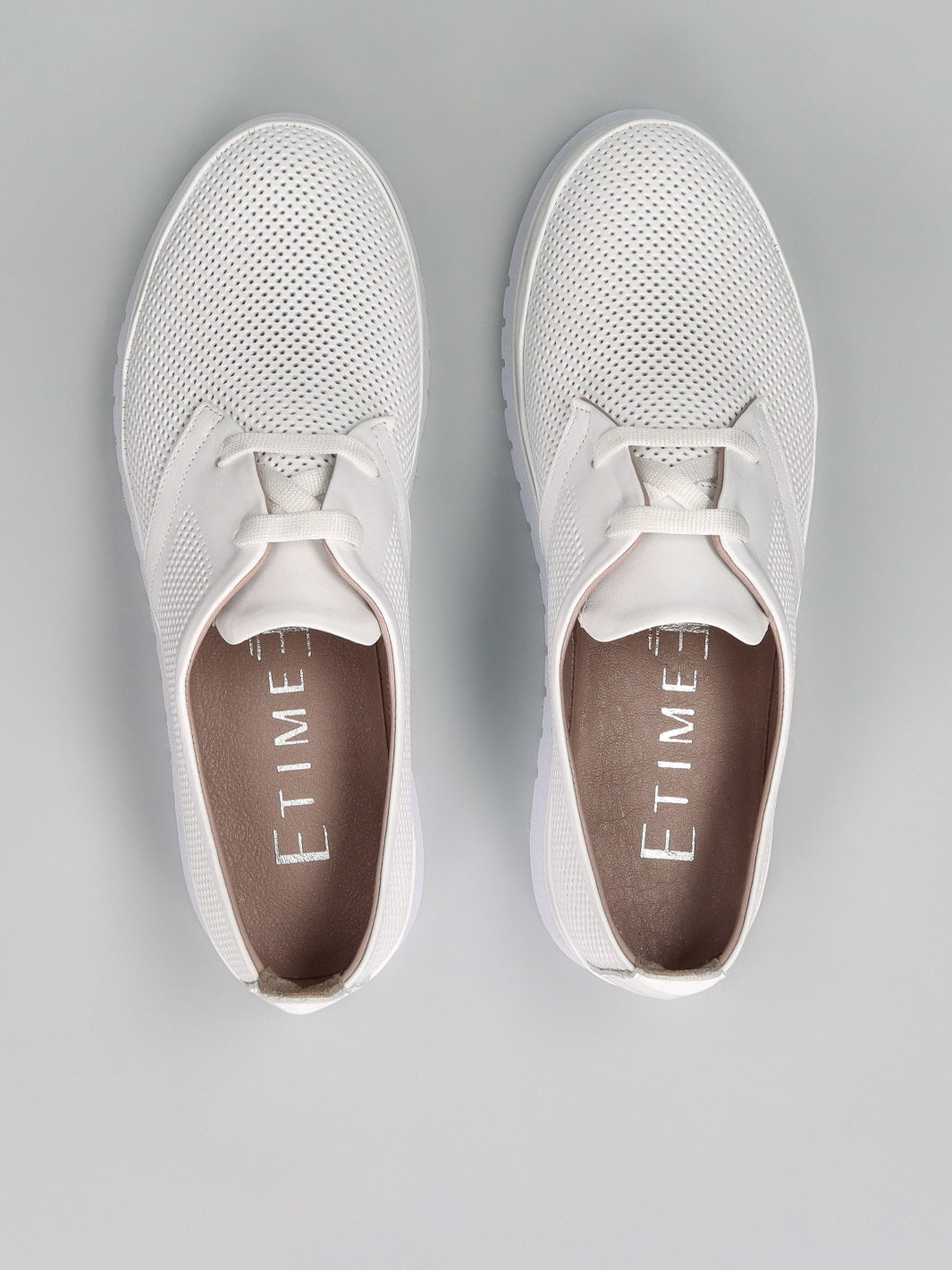 LEATHER LOW SHOES - WHITE