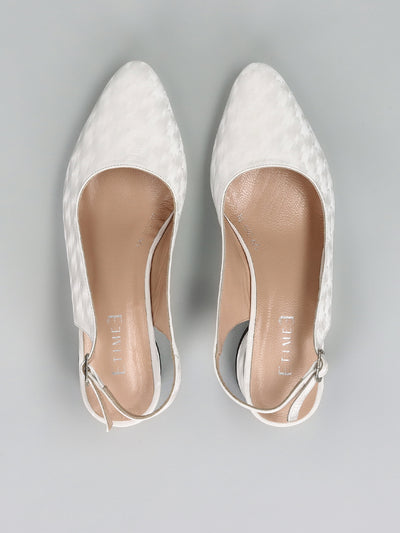 LEATHER SLINGS - WHITE