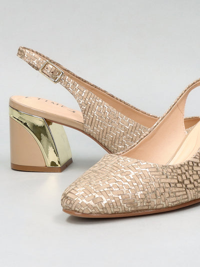 LEATHER SLINGS - BEIGE