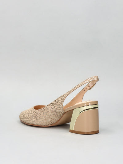 LEATHER SLINGS - BEIGE