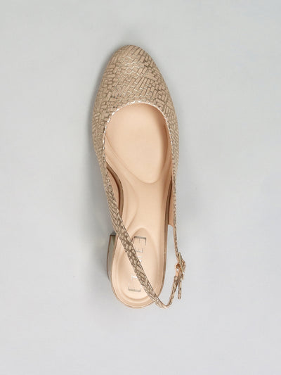 LEATHER SLINGS - BEIGE