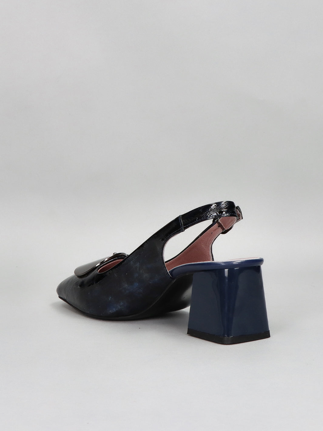 LEATHER SLINGS - DARK BLUE