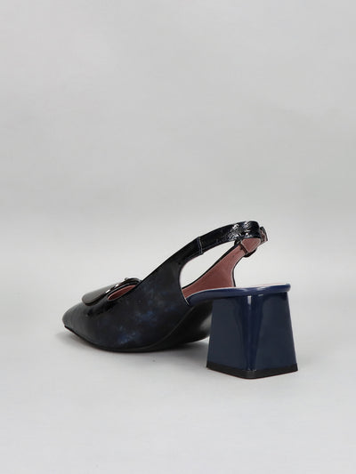 LEATHER SLINGS - DARK BLUE