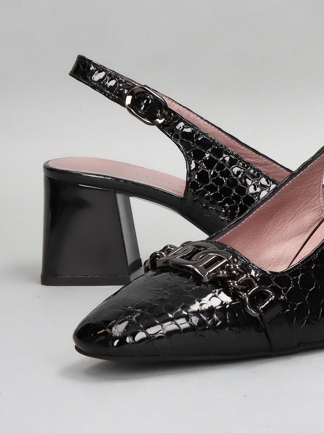 LEATHER SLINGS - BLACK