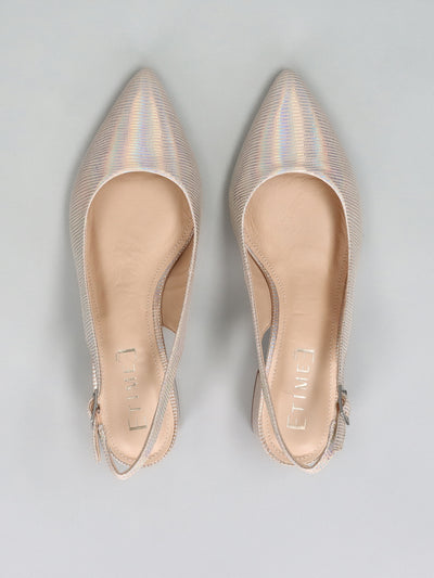 LEATHER SLINGS - SILVER