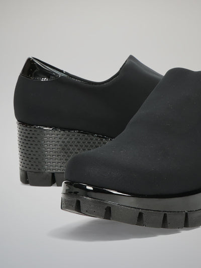 ELEGANT LOW SHOES - BLACK