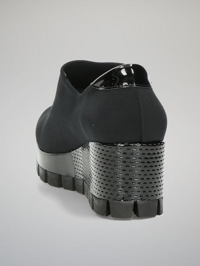 ELEGANT LOW SHOES - BLACK
