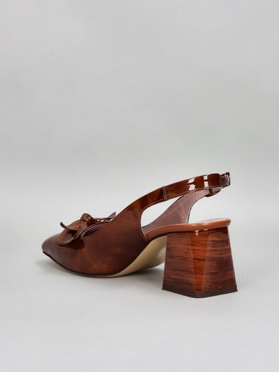 LEATHER SLINGS - BROWN