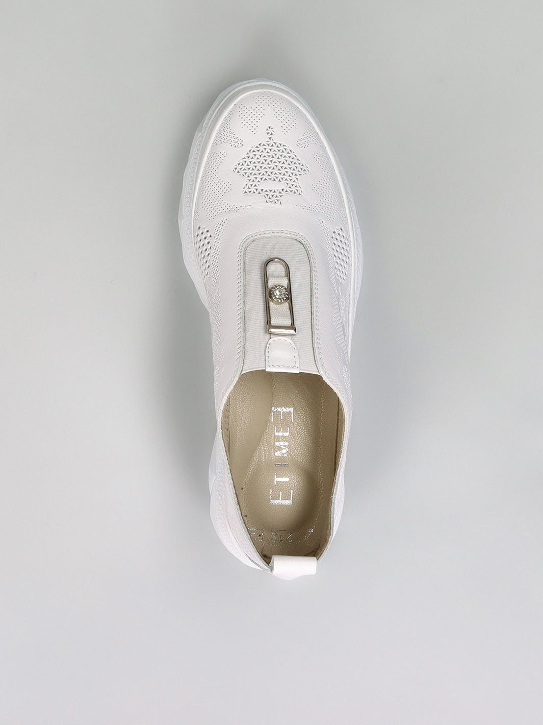 LEATHER SNEAKER - WHITE