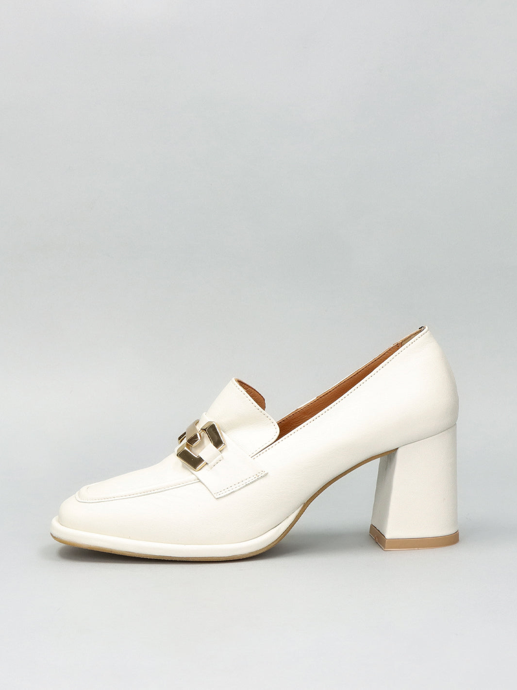 LEATHER LOW SHOES - WHITE