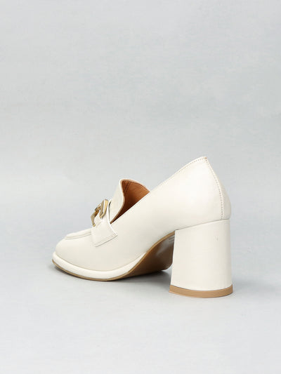 LEATHER LOW SHOES - WHITE