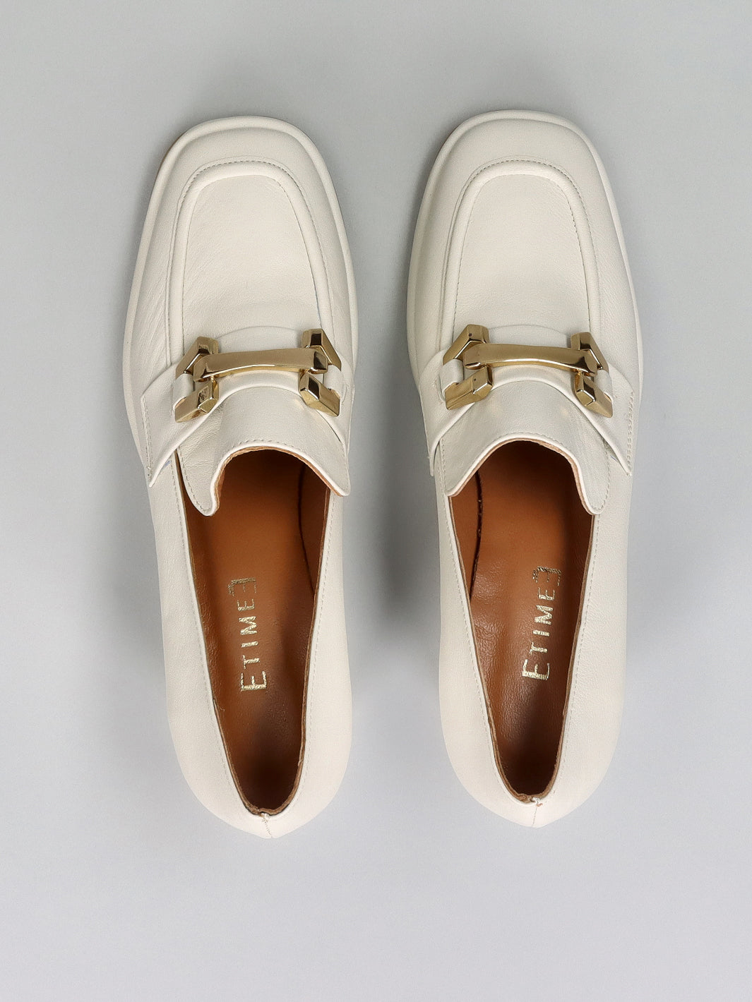 LEATHER LOW SHOES - WHITE