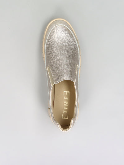 LEATHER SNEAKER - GOLD