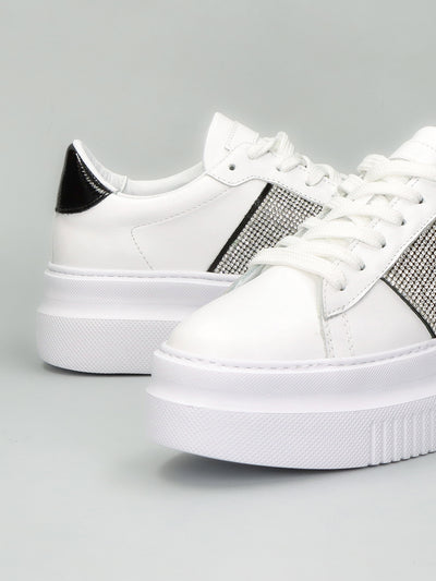 LEATHER SNEAKER - WHITE