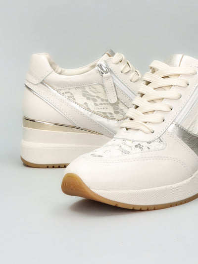 LEATHER SNEAKER - BEIGE