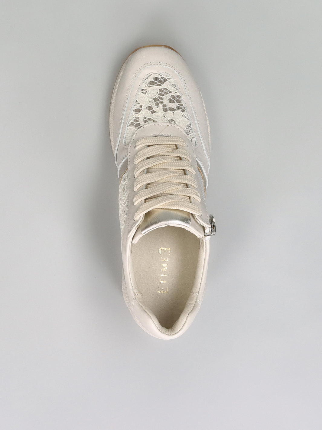 LEATHER SNEAKER - BEIGE