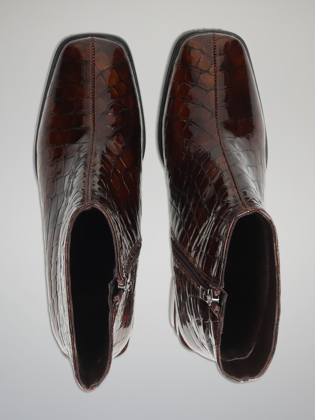 ELEGANT ANKLE BOOTS - BROWN