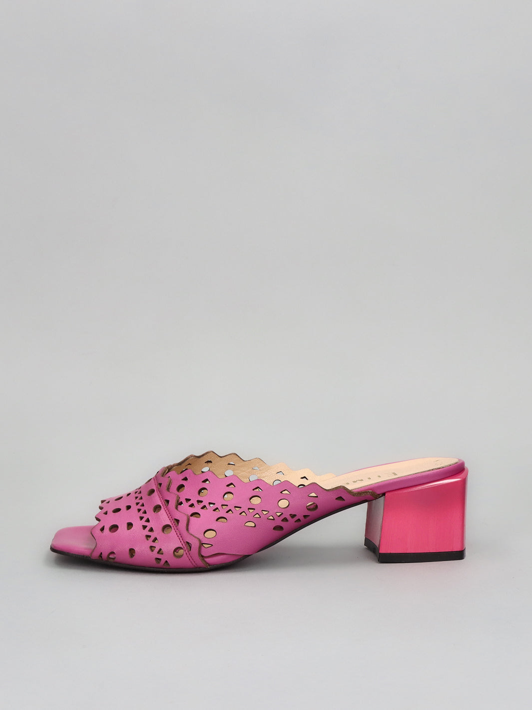 LEATHER SLIPPERS - PURPLE