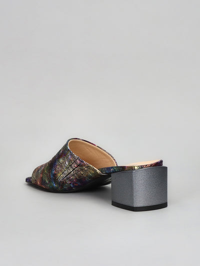 LEATHER SLIPPERS - MULTI/COLOURED