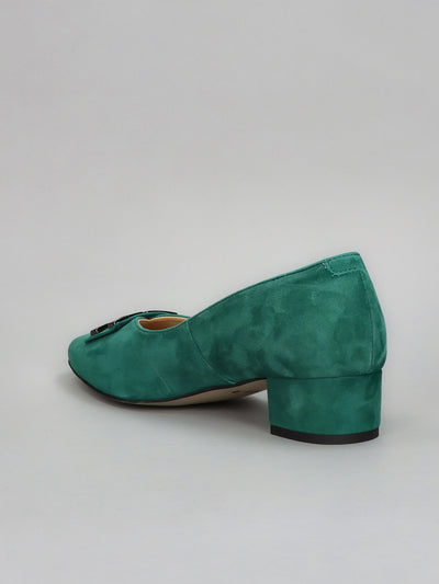 SUEDE PUMPS - GREEN