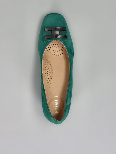 SUEDE PUMPS - GREEN