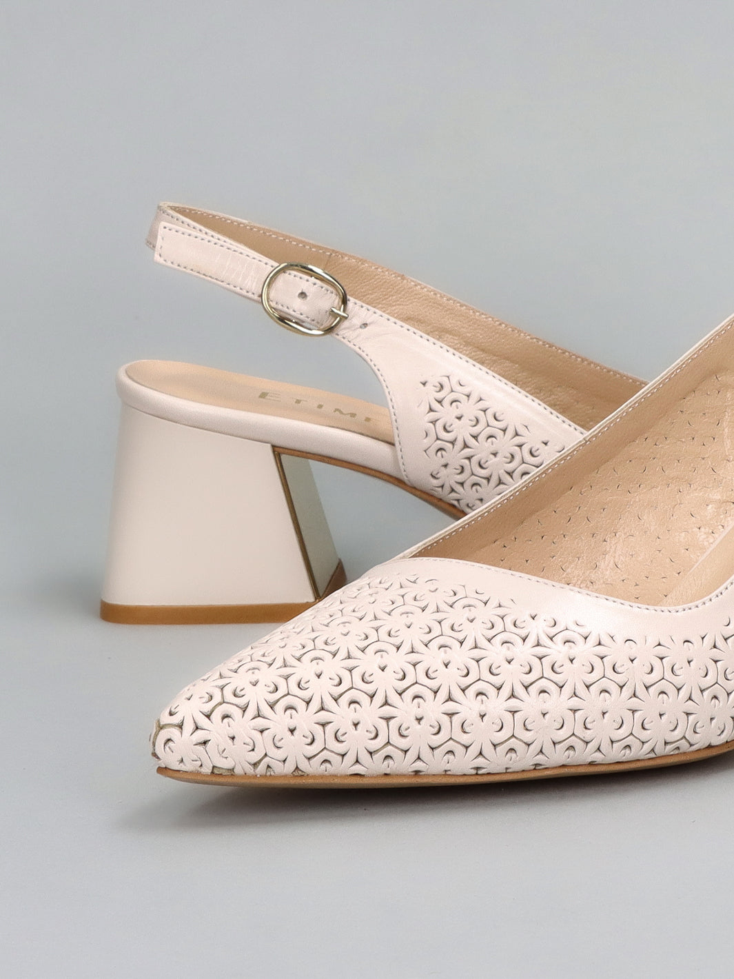 LEATHER SLINGS - BEIGE