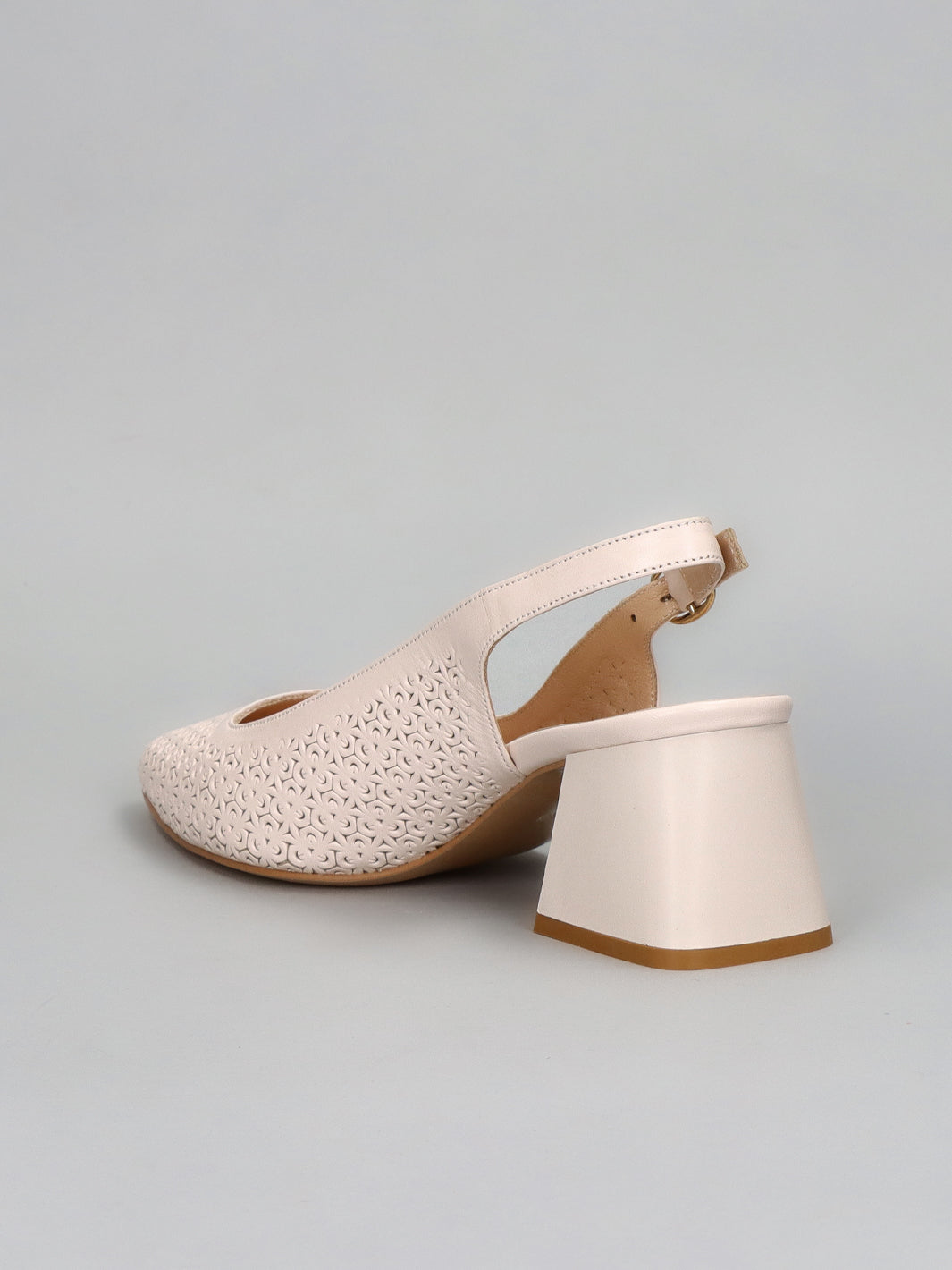 LEATHER SLINGS - BEIGE