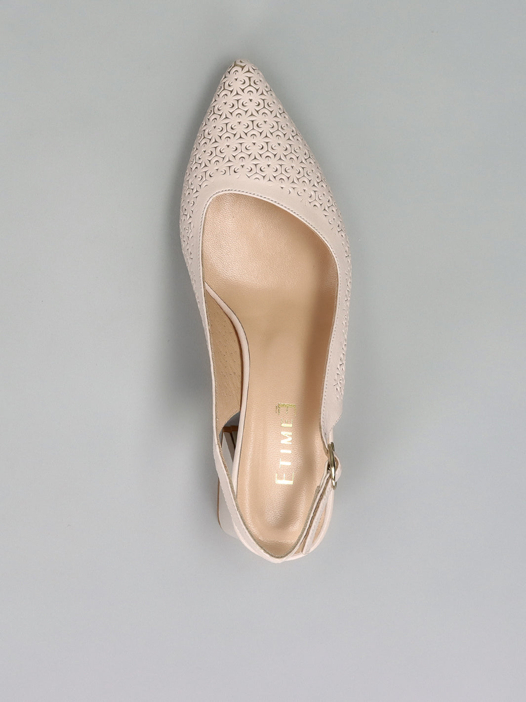 LEATHER SLINGS - BEIGE