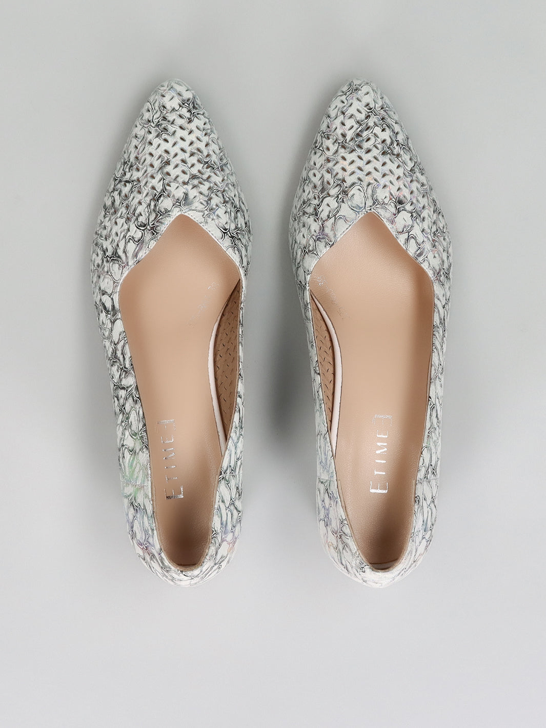 LEATHER PUMPS - GREY