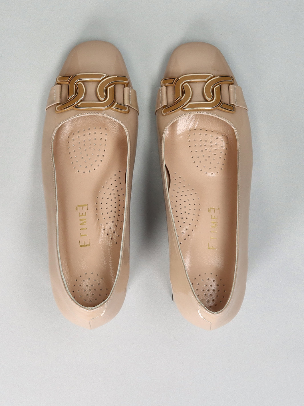 LEATHER PUMPS - BEIGE