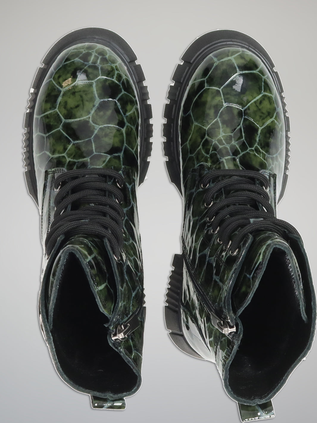 STYLISH ANKLE BOOTS - GREEN