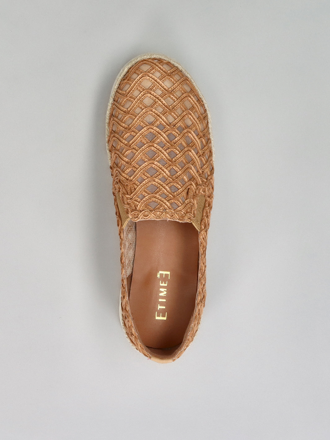 TEXTILE ESPADRILLES - BROWN