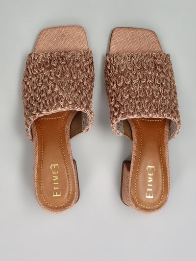 STYLISH SLIPPERS- BROWN