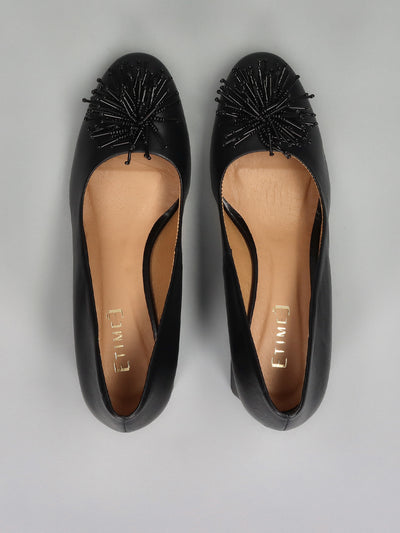LEATHER PUMPS - BLACK