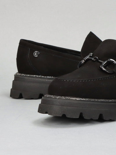 NUBUCK LOW SHOES - BLACK