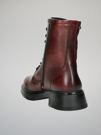 ANKLE BOOTS - BURGUNDY