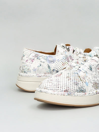 LEATHER LOW SHOES - MULTI/COLOURED