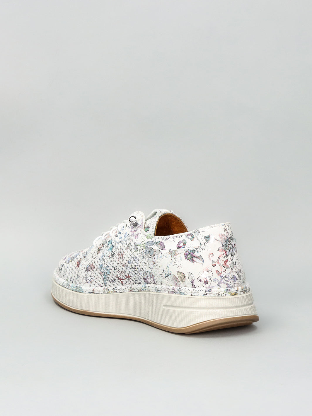 LEATHER LOW SHOES - MULTI/COLOURED