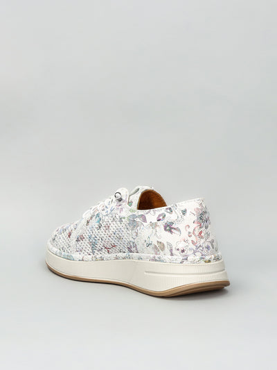 LEATHER LOW SHOES - MULTI/COLOURED