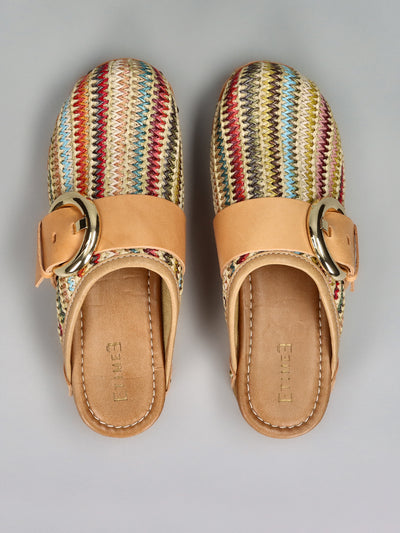 WOODEN SLIPPERS - MULTI/COLOURED