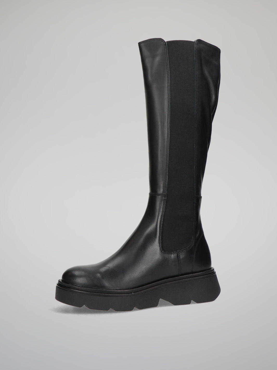 LEATHER BOOTS - BLACK