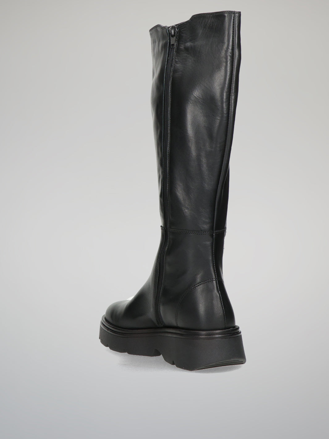 LEATHER BOOTS - BLACK