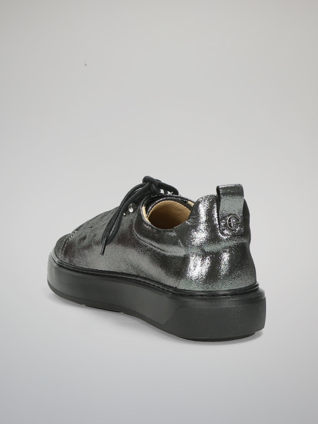 LEATHER SNEAKERS - METALLIC