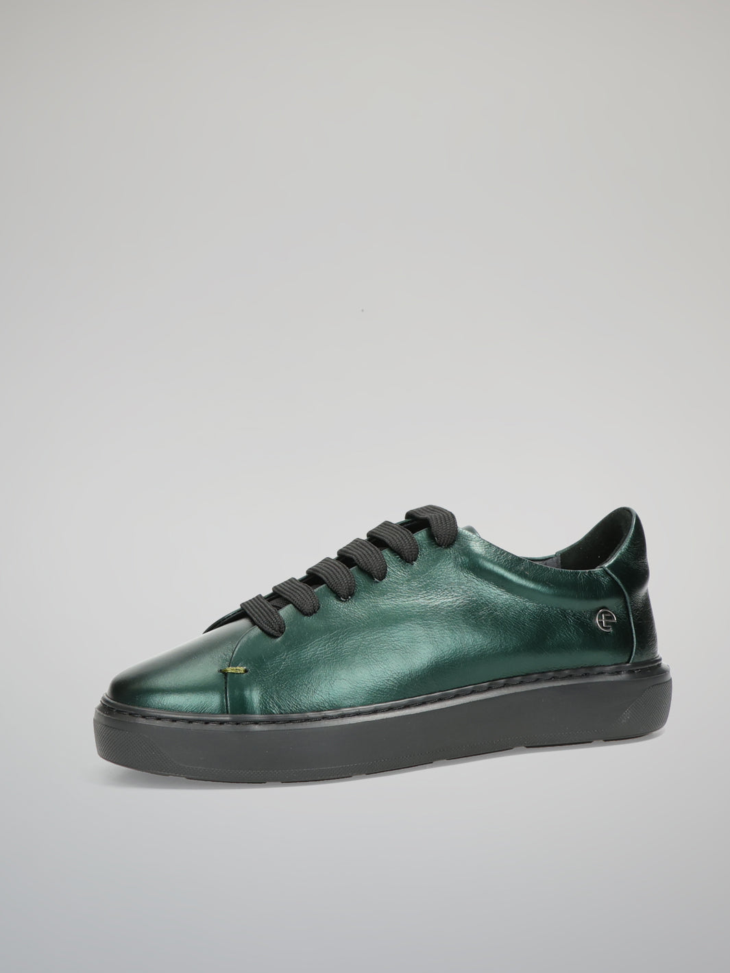 LEATHER TRAINERS - GREEN